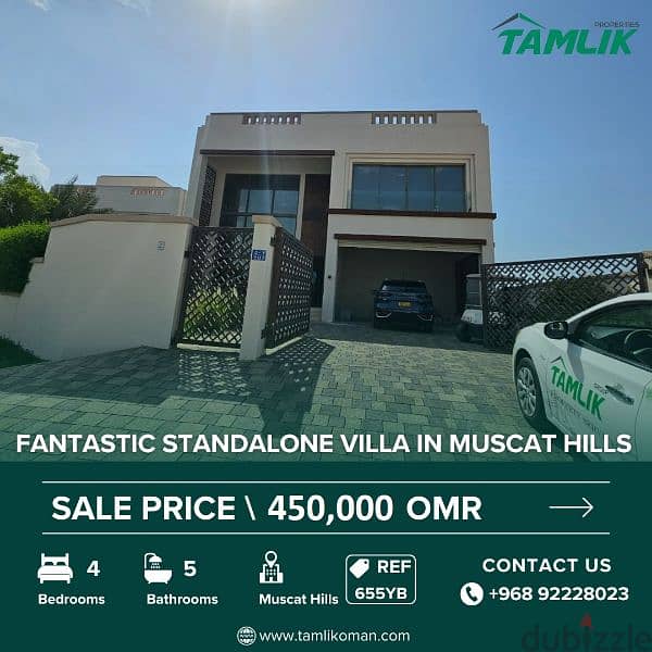 Fantastic Standalone Villa for Sale in Muscat Hills | REF 655YB 0