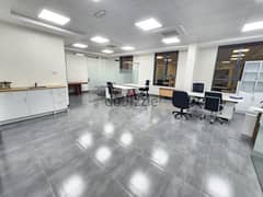 Furnished Office in Brand New Bldg. FOR RENT in Bousher Al Maha st. 0