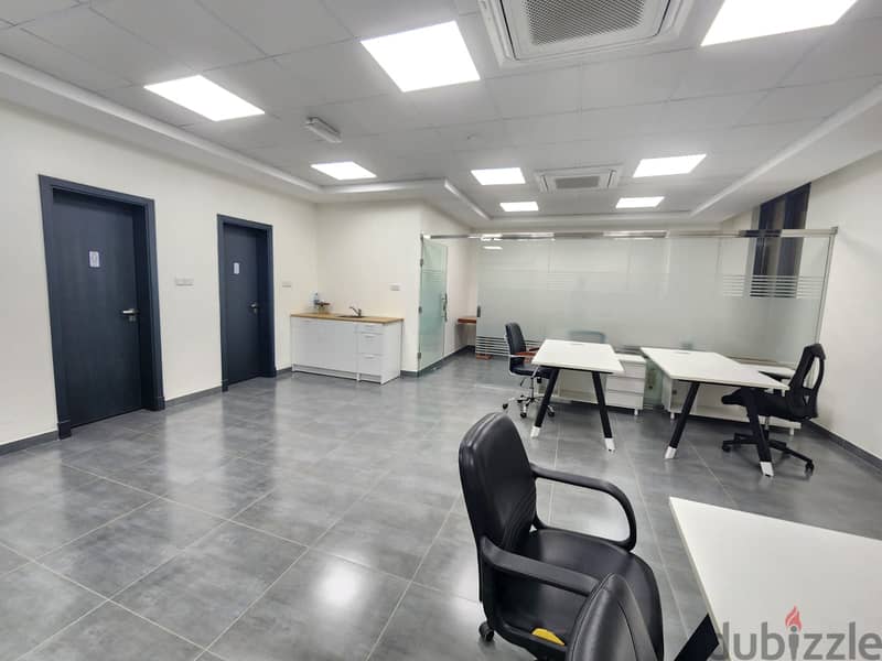 Furnished Office New Bldg. FOR RENT in Bousher Al Maha st. MPC20 2