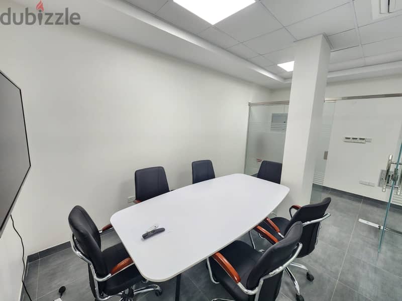 Furnished Office in Brand New Bldg. FOR RENT in Bousher Al Maha st. 7