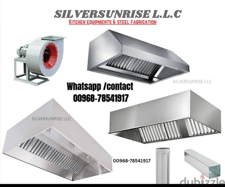 stainless steel kitchen hood 0