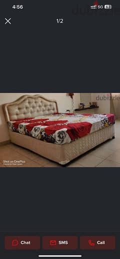 Double Bed with mattress for sale