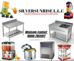 available juice shop equipments & fabricating steel table & sink . . .