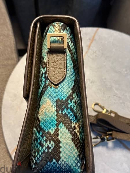 Native Gold Plated Snakeskin Bag 1