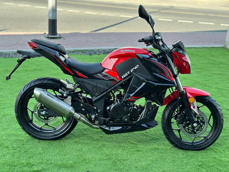 SHARMAX RST 240 WITH WARRANTY (sport naked bike دراجة نارية رياضية) 1