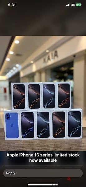 iPhone 16 pro available 256 GB