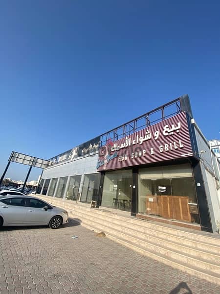 محلات للايجار في المعبيلة مقابل فلكس/Shops for rent in Maabela opposit 1