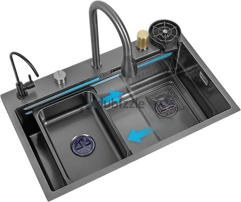 *حوض مطبخ أسود مطفي*    BLACK MATT KITCHEN SINK 4