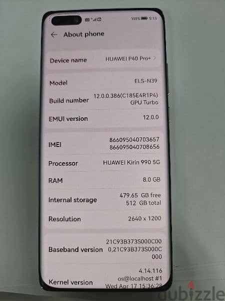 Huawei p40 pro plus 512gb 4