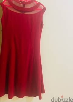 Red party wear dress