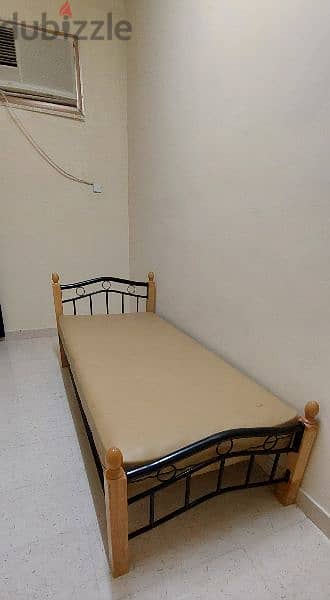 single bed with maress for sale 1