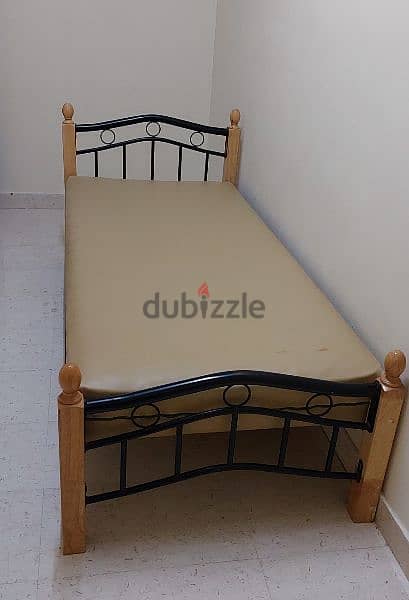 single bed with maress for sale 3