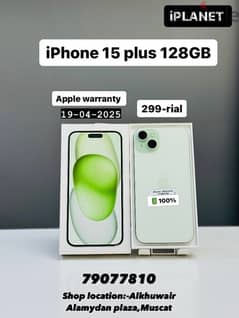 iphone 15 plus 128GB with Box and free accessories