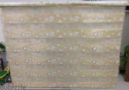 Elegant Golden Flowery Roller Blinds