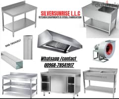 manufacturing ss table , sink & hood 0