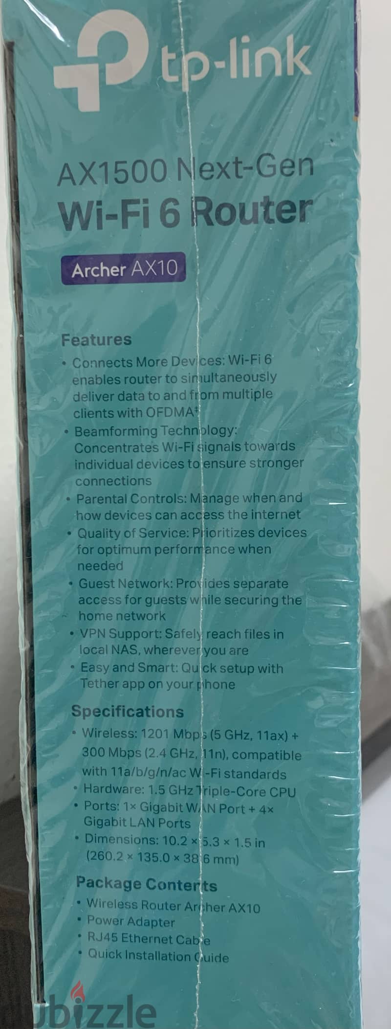 Brand New TP-Link Archer AX10 Wi-Fi 6 Router (Unopened, Never Used) 3