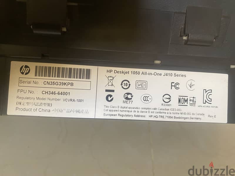 Hp deskjet 1050 2