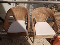 cane chairs with cushions for sale