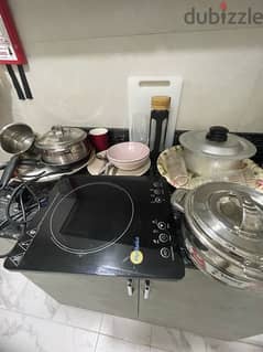 Induction Cooker with dishes 0