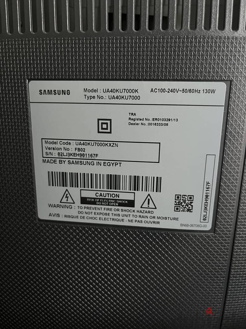 Samsung 40 inch TV UA40KU7000KXZN Almost New 1