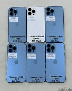 Iphone 13 promax 128GB,256GB &512 Gb Perfect condition nice phones 0