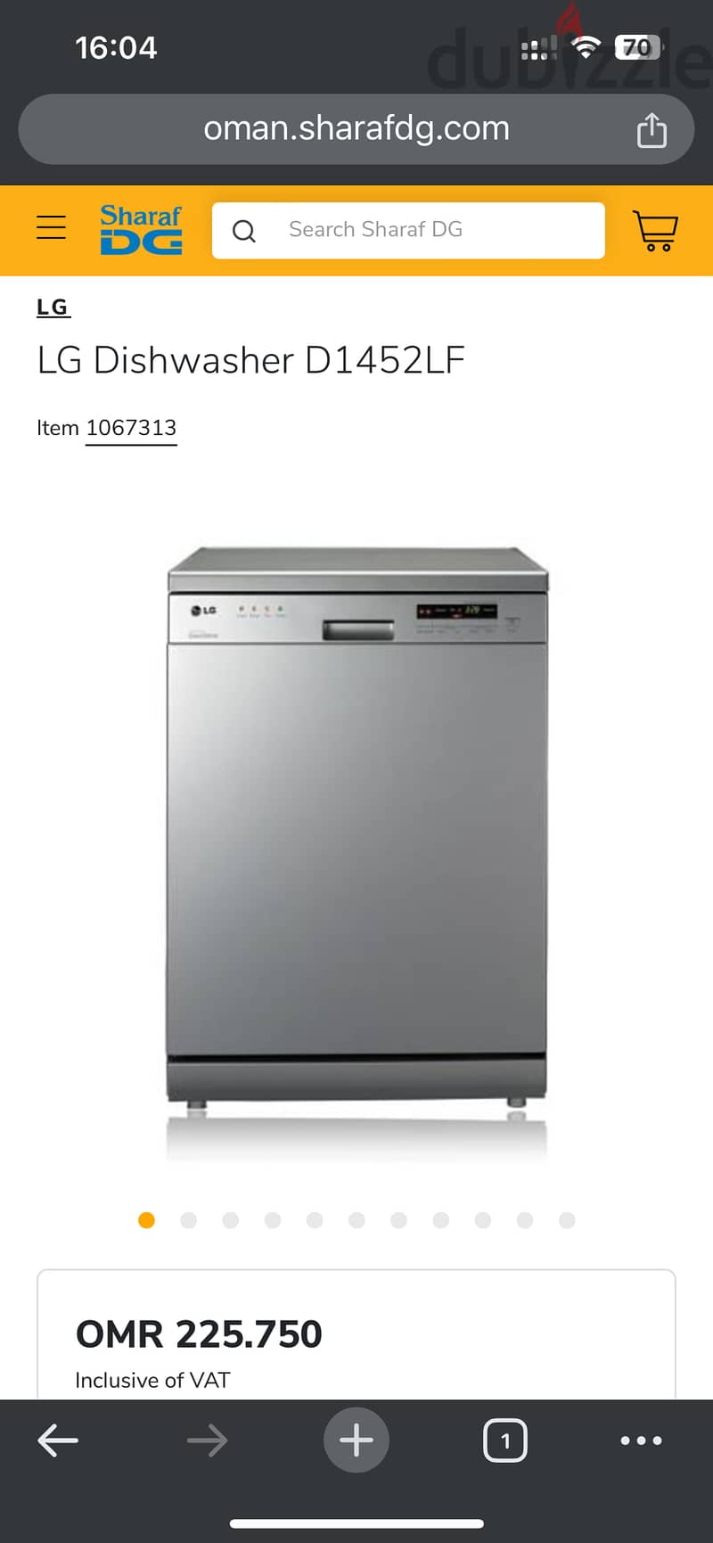 Dishwasher LG D1452LF 5