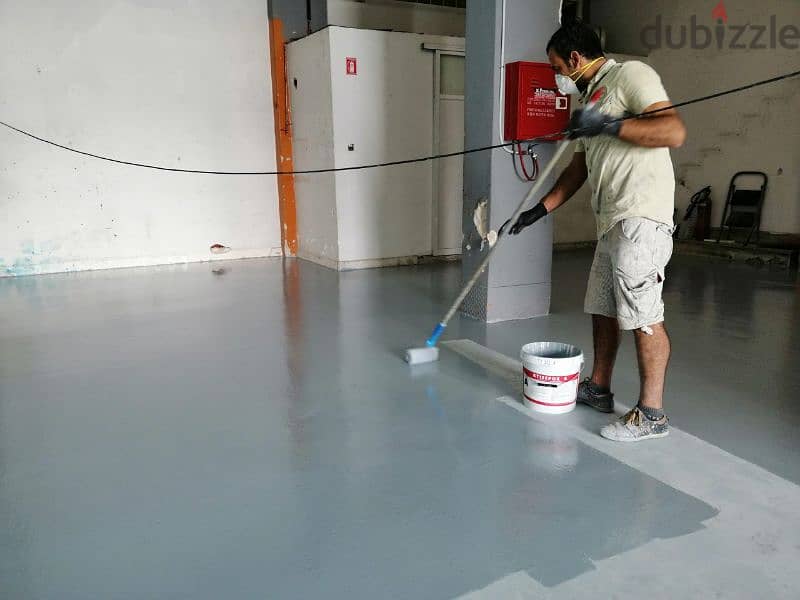 we do all type of paint epoxy interior design and gypsum . 5