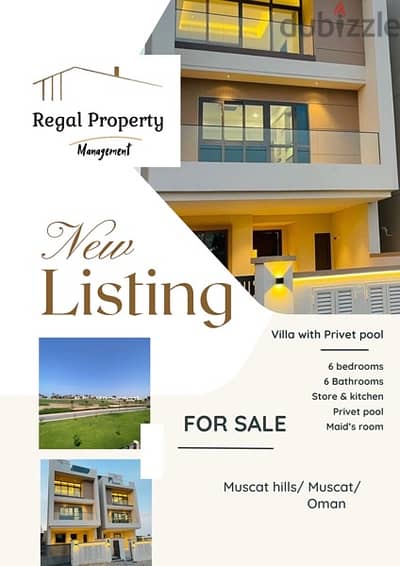 **Exquisite Twin Villa  for sale  in Madinat Al Irfan, Muscat Hills **