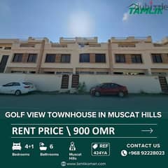 Golf View Townhouse for Rent in Muscat Hills| REF 424YA