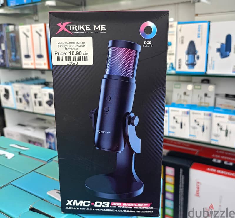 Xtrike Me RGB XMC-03 Backlight USB Powered Microphone 0