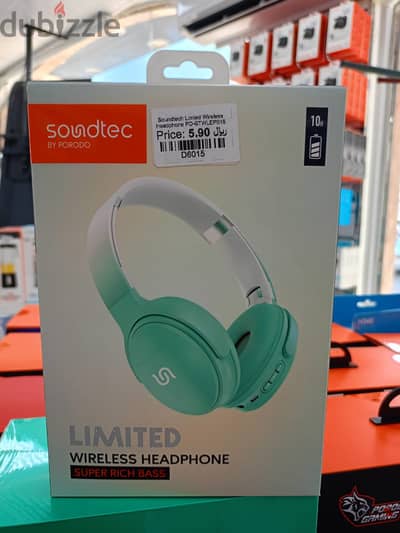 Soundtec Limited Wireless Headphones Super Rich Bass