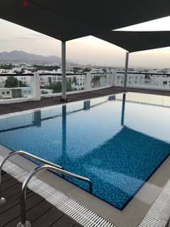 Modern 2bhk Furnished flat for rent with sharing pool in Qurum شقة مفر