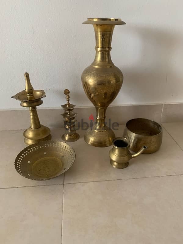 Brass Decor items Assorted 6 PCs 1