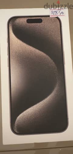 Brand new iPhone 15pro, natural titanium 128 GB