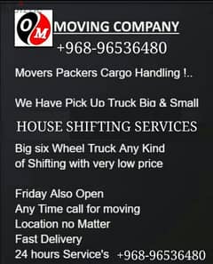 HOUSE MOVING & PACKING TRANSPORT SERVICE OMAN