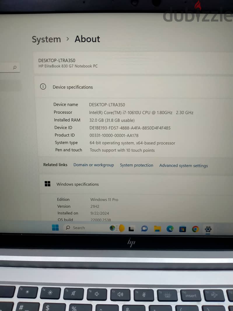 CORE i7 32GB RAM 512GB SSD TOUCH 10th GENERATION HP ELITEBOOK 830 G7-- 1