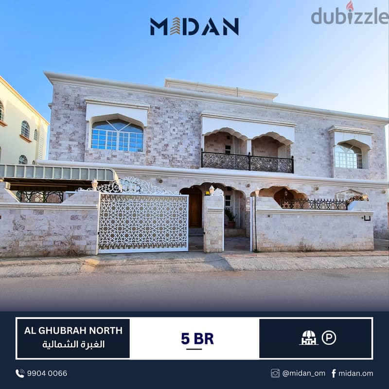 AL GHUBRAH NORTH | BEAUTIFUL 5 BR VILLA 0