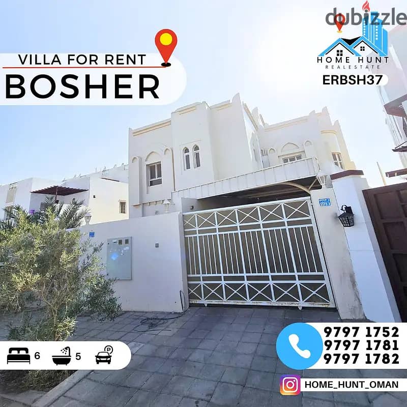 BOSHER | CLASSIC 6 BEDROOM VILLA FOR RENT 0