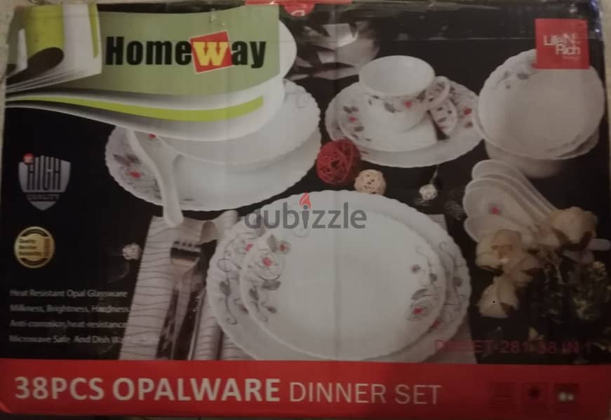 Opalware Dinner set  38 pcs for sale 1