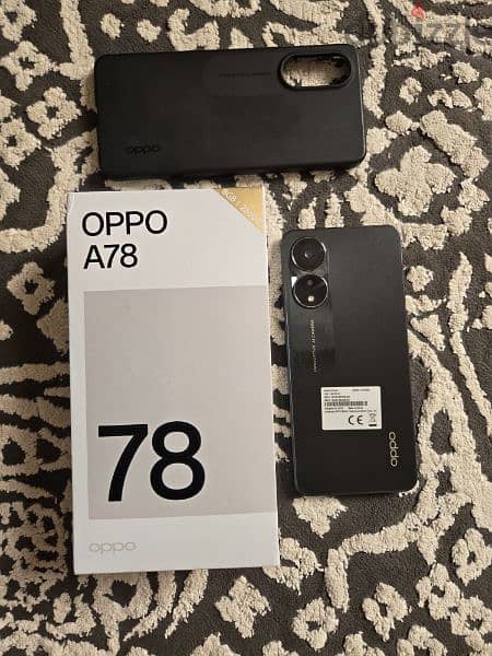 Oppo a78 256gb 8gb almost new condition 0