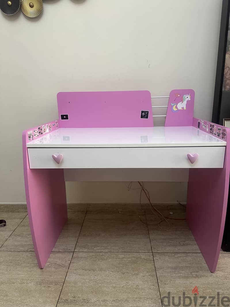 Kids Desk - Pink 1