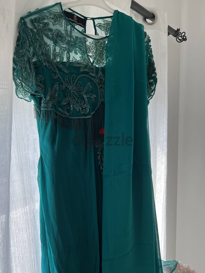 Very nice evening or wedding silk dress 0