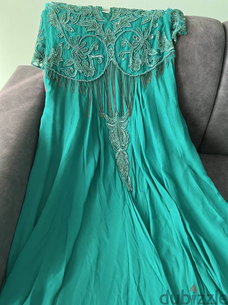 Very nice evening or wedding silk dress 1