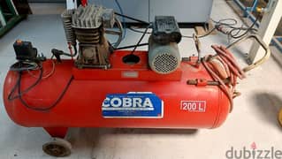 Cobra Air Compressor 200L Made in Italy For Sale 0