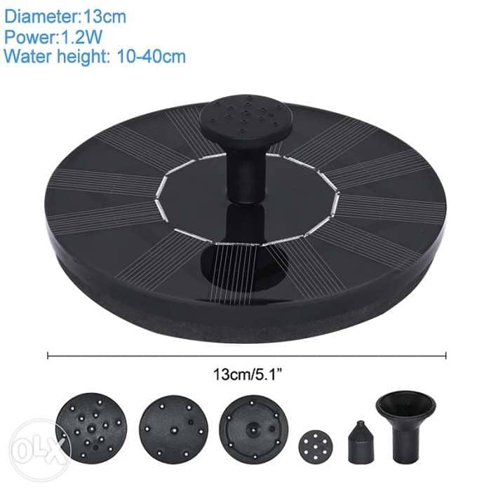نافوره مياه تعمل بالطاقة الشمسية 3