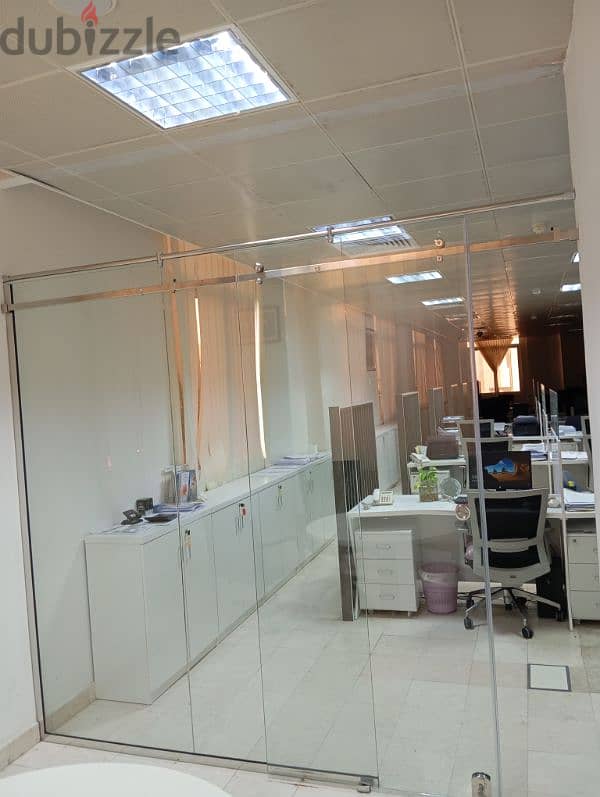 Sliding Tempar glass door. . 10mm glass 3