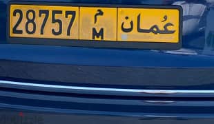 Number Plate 28757 0