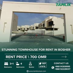 Stunning Townhouse for Rent in Bosher | REF 678TB