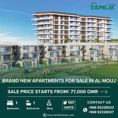 Brand New Apartments for Sale in Al Mouj | REF 648TB