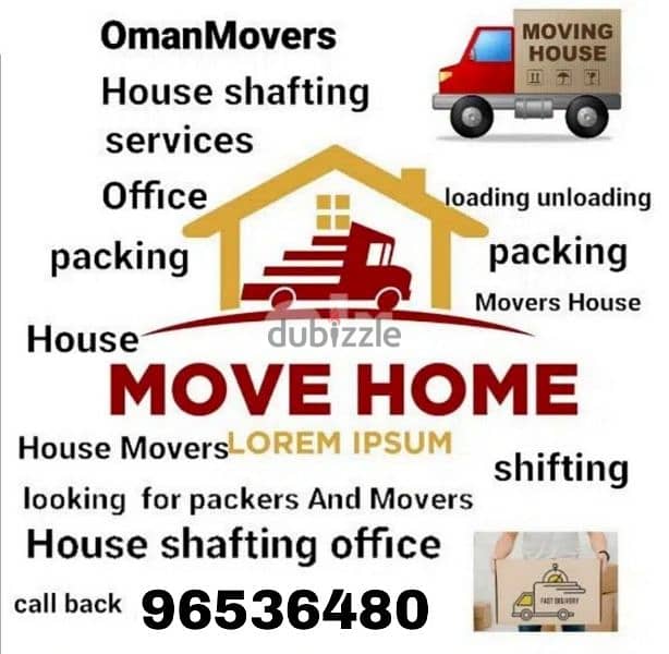 HOUSE MOVING & PACKING TRANSPORT SERVICE OMAN 0